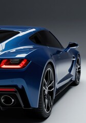 A sleek and powerful sports car with smooth curves and sharp details, embodying speed and luxury.