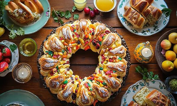 mexican rosca de reyes, king's cake video