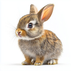 Fototapeta premium Cute Rabbit Isolated on White Background