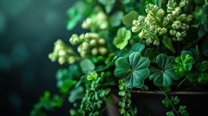 A potted plant with green leaves and white flowers