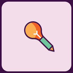 Illuminating Ideas: A Bright Pencil Icon Design