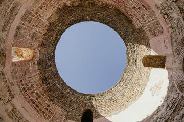 Architecture of the old town of Split in Croatia