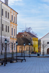 Buildings and houses of the old town of Osijek