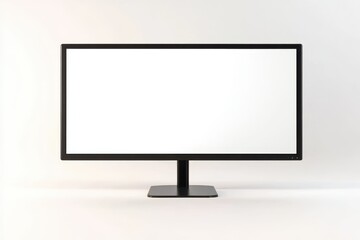 3D Ultrawide Monitor Isolated and White Background