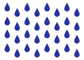 pattern of blue rain drops png illustration