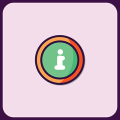 Vibrant Circular Information Icon Design