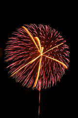 Fototapeta premium 大石田まつり花火大会 尺玉 山形 Oishida Festival Fireworks 12 inch shell