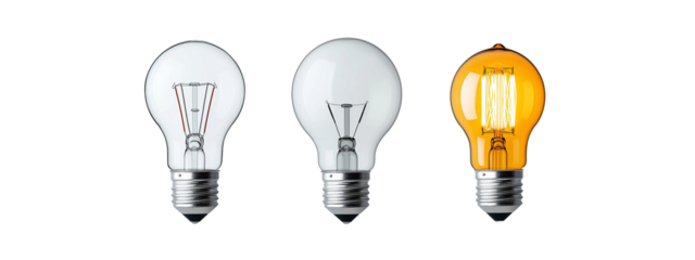 Colored Light Bulbs | Green, Yellow, and White Illumination