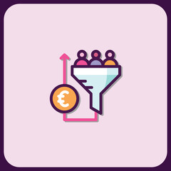 Boosting Revenue: Customer Acquisition Funnel Icon
