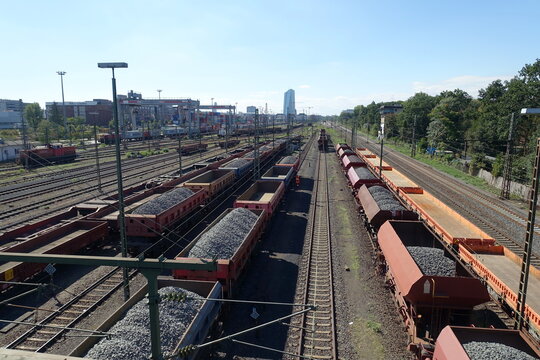 Gueterbahnhof in Frankfurt am Main