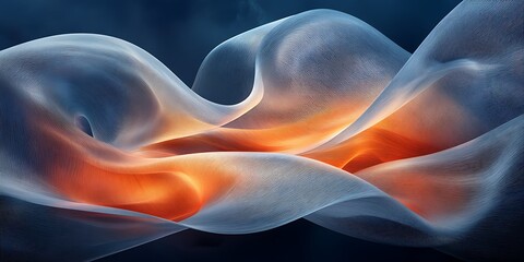 Obraz premium Abstract Flowing Fabric Design (10)
