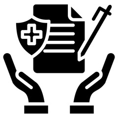 Health Insurance glyph icon