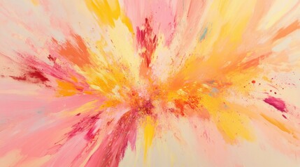 Abstract explosion of pastel colors