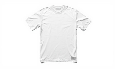 plain white t shirt mockup, perfect for showcasing designs or branding. Ideal for sportswear, casual wear, or promotional items