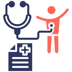 Physical Examination glyph color icon