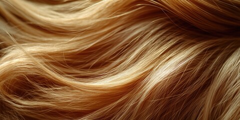 Naklejka premium Blonde hair with a soft, luxurious feel.