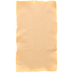 Obraz premium A aged, textured parchment paper with irregular edges, suitable for writing or artistic projects.
