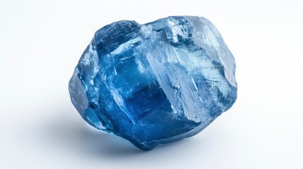 Blue gemstone rough crystal
