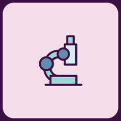 Microscope Icon: Scientific Exploration Symbol