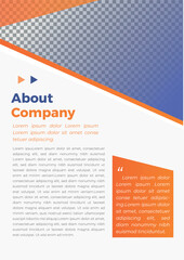 About Company template a4 page print business Profile annual report brochure catalog corporate Landscape Layout Portfolio Abstract Presentation leaflet Webpage Creative PowerPoints magazine