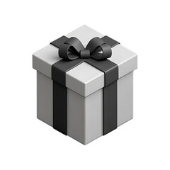 Stylish Gift Box with Black Ribbon