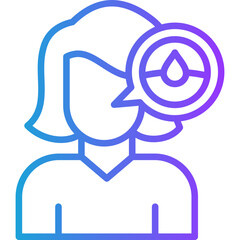 Skin Check line gradient icon