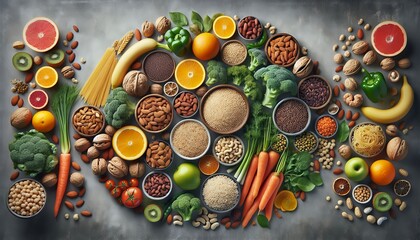 A vibrant display of nutritious food that symbolizes a commitment to healthy eating and lifestyle choices.