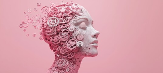 Unveiling thought a minimalist sculpture of human and machine