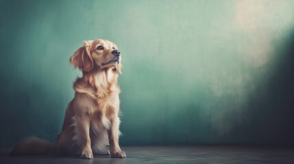 golden retriever sitting 