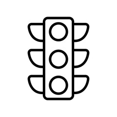 traffic light icon vector design illustration template in trendy style