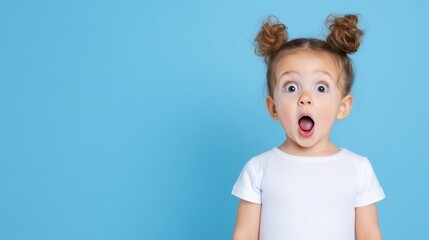 Toddler with surprised expression