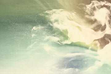 Colorful smoke art textured background