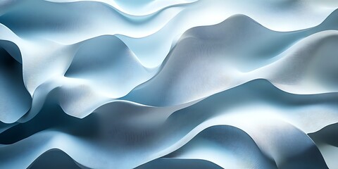 Fototapeta premium Abstract light blue wavy fabric texture