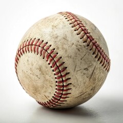 baseball on white background