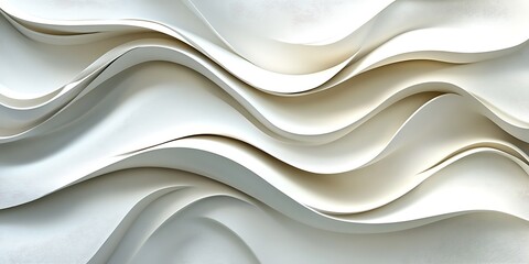Obraz premium Abstract Wave Forms, Architectural Panel, Modern Design, Decorative