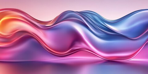 Fototapeta premium Abstract Liquid Waves, Vibrant Colors, Modern Design