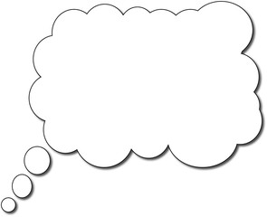 Empty thought bubble