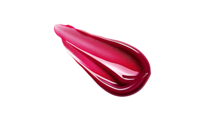 pink nail polish on white