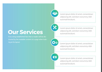 Our services page template business infographic brochure company profile annual report
