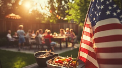 Joyful Family Backyard BBQ Celebration on a Sunny Summer Day