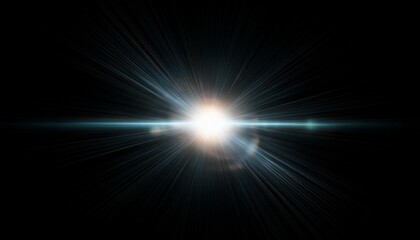 Fototapeta premium Lens Flare Effect,Explosion flash lights optical lens flares transition ,Camera move in light burst background.natural lighting 4k 