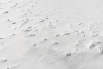 snowy landscape close-up