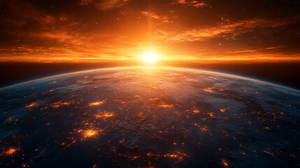  A shiny earth globe illuminated by backlight symbolizes the challenges and opportunities in transitioning from local to global markets, representing growth, expansion, and global connectivity