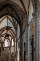 Stunning architectural features display elegant archways and ornate decorations within a historic...