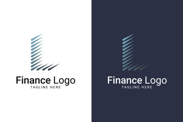 Investment logo finance logo, financial investment logo, business logo With letter L