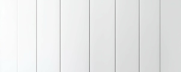 Seamless white wooden panels aligned vertically creating a minimalist background