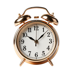 vintage alarm clock isolated on transparent background,PNG