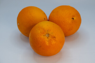 Orange with natural and slightly rough peel texture
