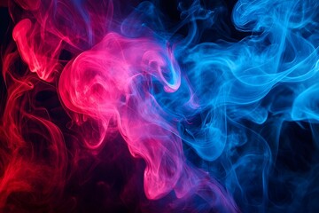 Obraz premium Mesmerizing Swirls of Abstract Smoke in Dramatic Contrast Lighting