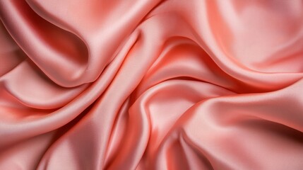 Lightly crumpled blush pink silk with a soft and elegant sheen